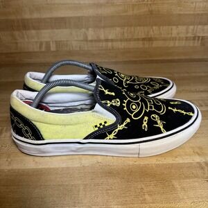 Vans x Gigliotti SpongeBob SquarePants Slip On Black Yellow Men's Size 11